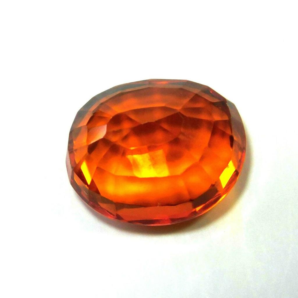 CERTIFIED 8.23 Carat Natural Orange Sapphire Loose Gemstone Oval Cut Stunning B-13