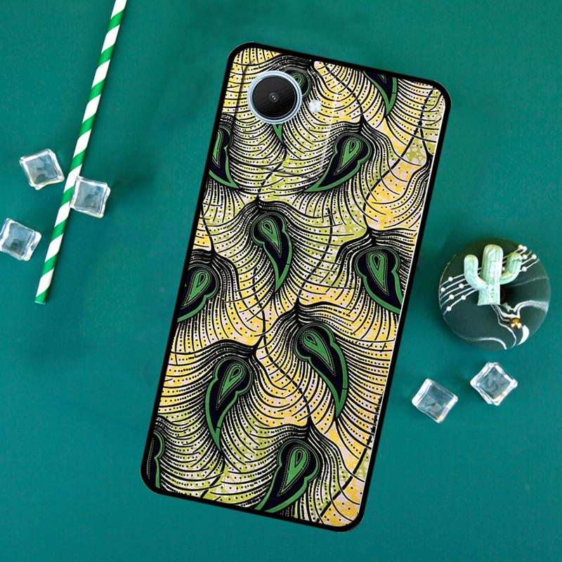 African Wax Print Design For Realme C71 C75 C55 C53 C67 C61 C33 C63 C51 10 11 12 13 14 Pro Plus C65 GT7 15 Pro Case