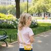 Party Cute Bowknot Crossbody Bag Trendy PU Material Single Shoulder Bag Small Size Cartoon Design Square Bag Women