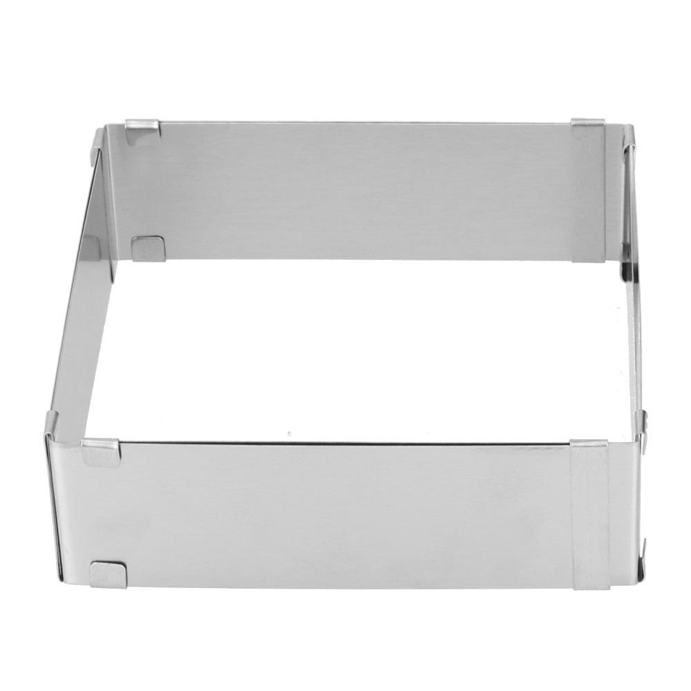 Square Shape Mousse Cutter Stainless Steel Pastry Mold Home Baking Kitchen Bakery Cake Shop серебряный