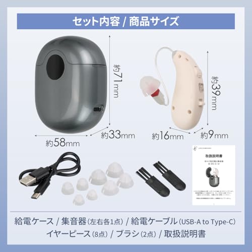 [Latest Model] Shuonki Hearing Amplifier for Seniors with Noise Cancelling, Digital Earhook, Rechargeable, Lightweight, Compact, Comfortable, Binaural