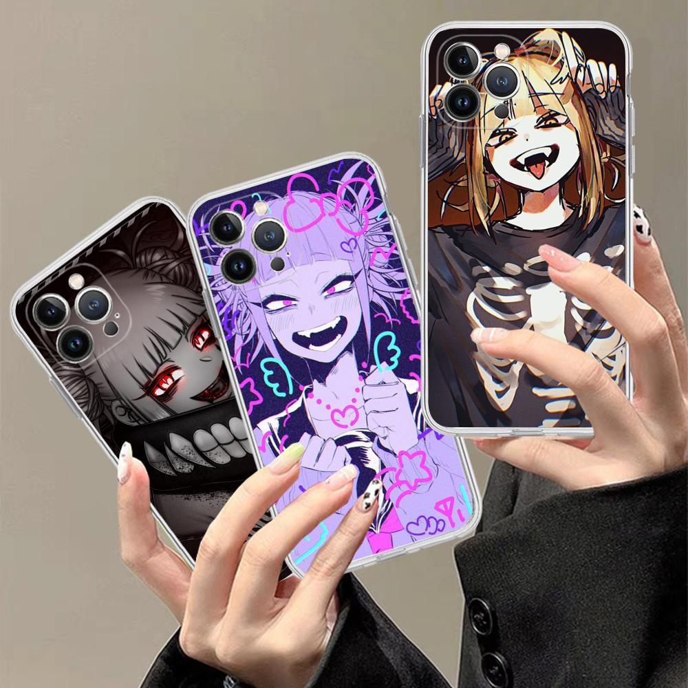Coque de téléphone Himiko Toga Pour iPhone 16 15 14 13 12 Mini 11 Pro XS Max X XR SE 6 7 8 Plus Housse Souple en Silicone