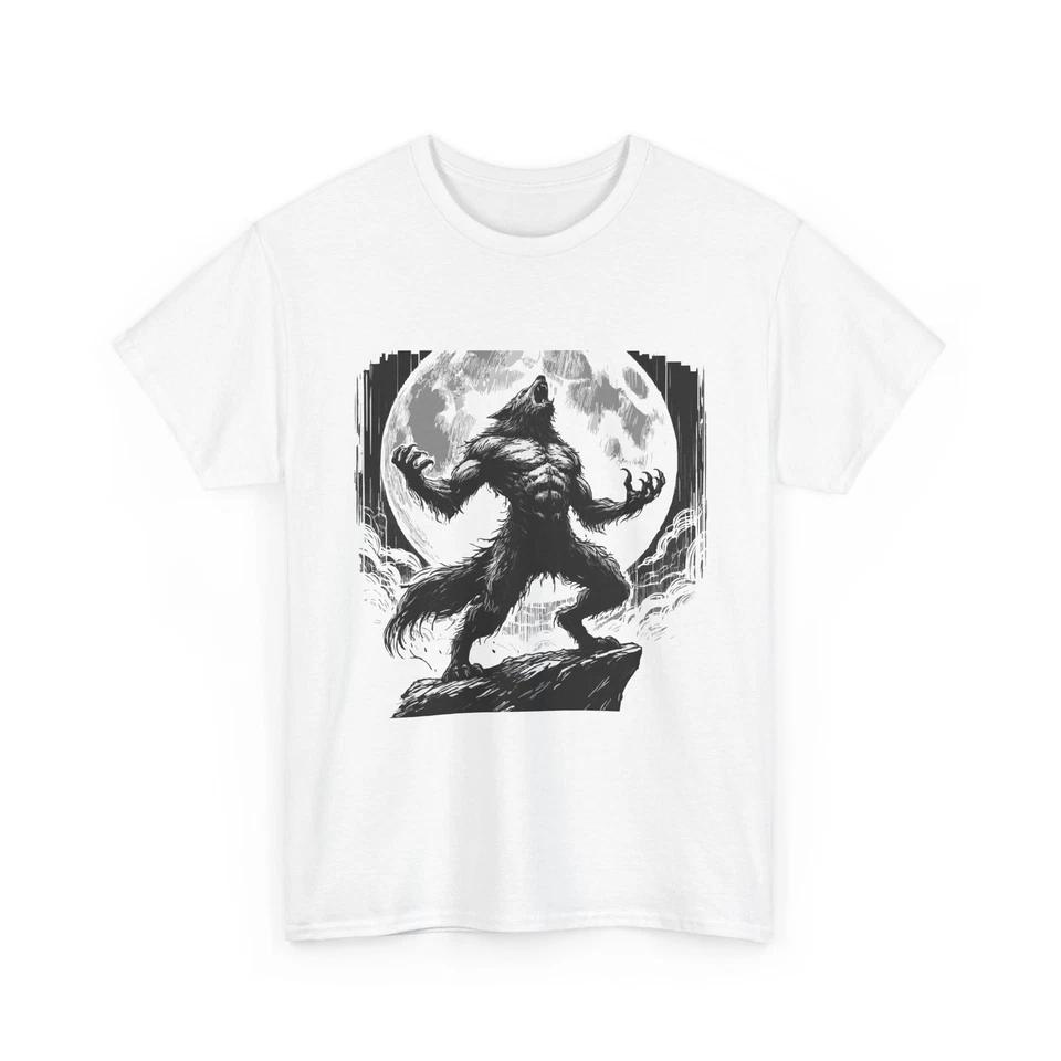 

T-shirt Werewolf & the moon 100% cotton 3XL