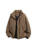 Unisex Trendy Stand Collar Puffer: 2025 Winter Warm Thickened Casual Jacket
