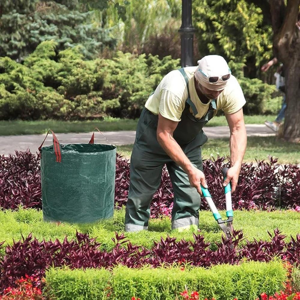 60L Torba Ogrodowa Wielokrotnego Użytku Duża Pojemność Worek na Liście Kosz na Śmieci Składany Pojemnik na Odpady Ogrodowe Torba do Przechowywania Wodoodporna