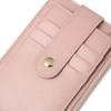 Women Credit Card Bags Simple Zipper Coin Purse Wallet Creative Ultra-thin Card Holder Pu Bag with Key Chain for Women