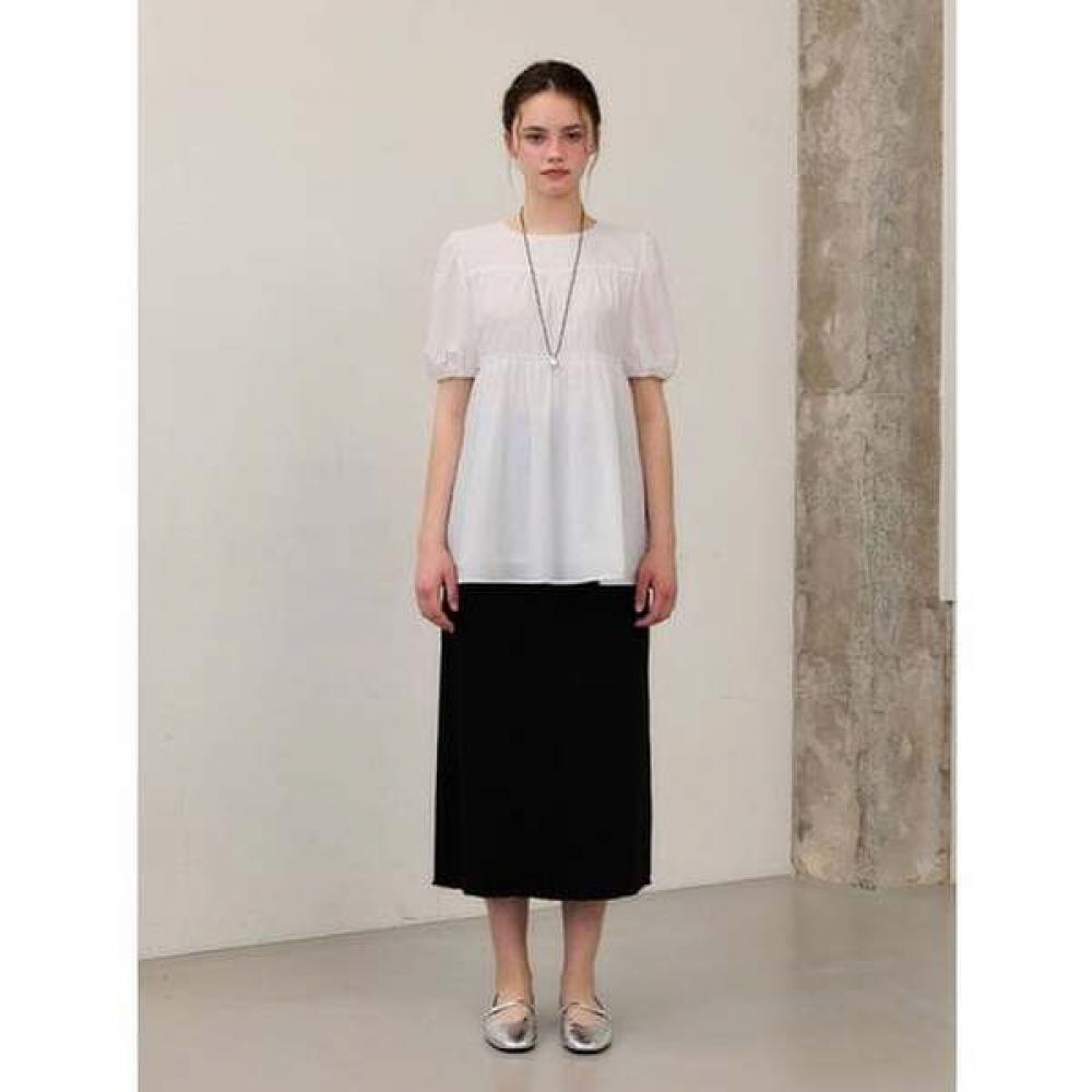 Cc Collect. Round Neck Volume Blouse C262msc335