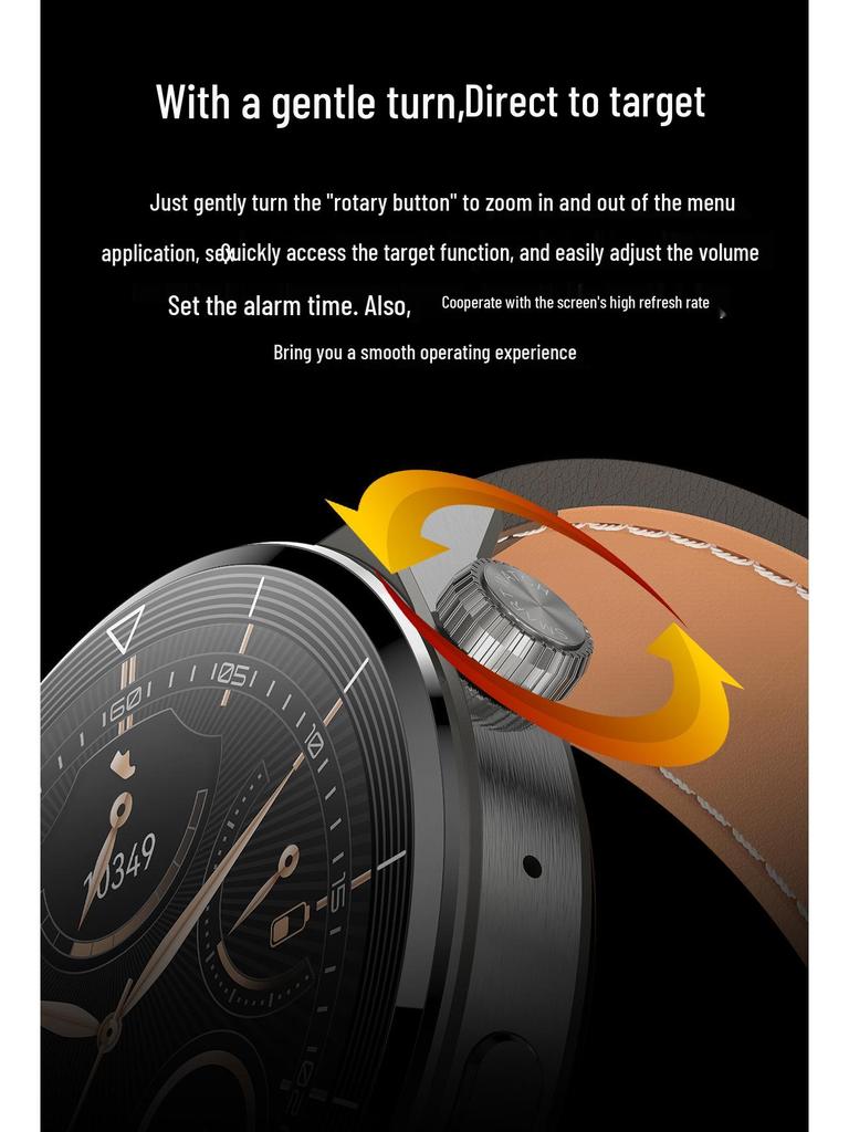 Multifunctional Smartwatch: Large Screen, Bluetooth Calls, Men's Blood Pressure, Heart Rate & Sleep Monitoring