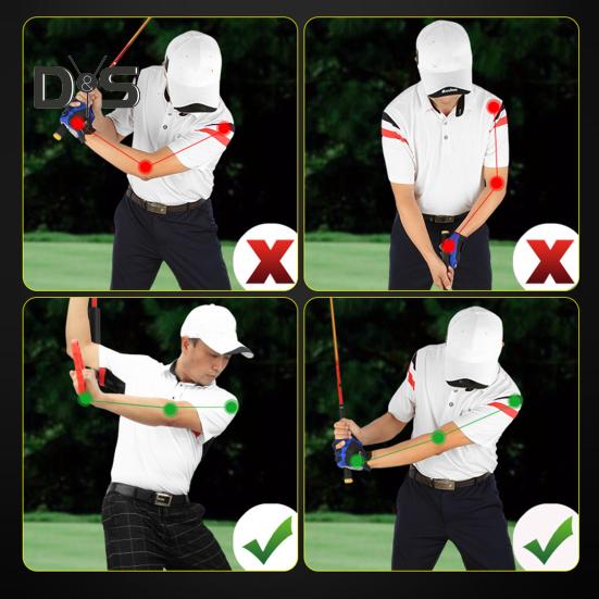 Golf Swing Trainer Golf Rotation Trainer 90-Degree Swing And Full Swing Modes Golf Training Aid Swings Posture Corrector for Beginners