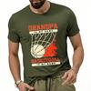 Solid Color Unisex Round Neck T Shirt Unisex Grandpa Is My Name Basketball Is My Game Trendy Unisex Teeshirt Quick Dry Shirt