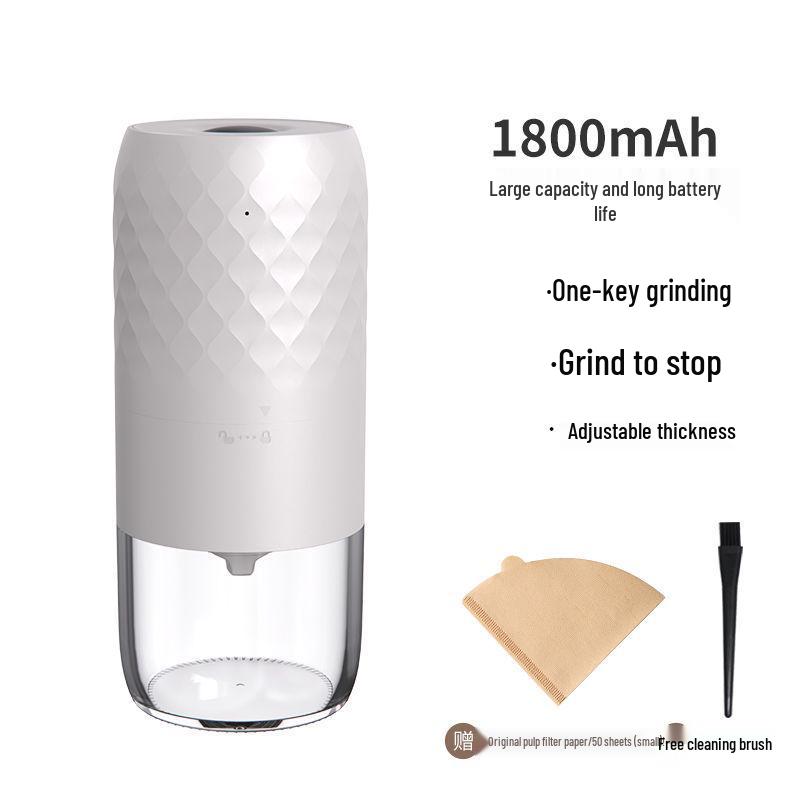 Compact Hand-Cranked & Automatic Coffee Bean Grinder for Home Use