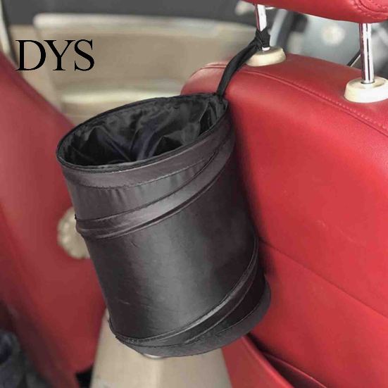 Car Waste Management Solution Collapsible Trash Can, Interior Foldable Container, Waterproof Oxford Travel Essentials for Organization Cloth Bin with