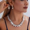 European & American Fashion Pearl Necklace & Earring Set: Elegant, Versatile, Perfect for Evening Wear & Weddings.