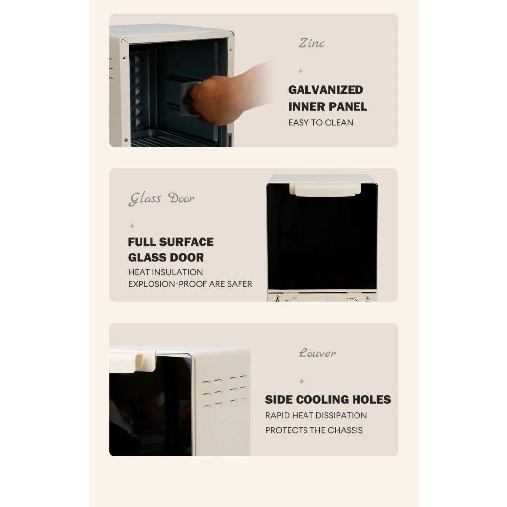 15L Electric Oven For Household Large Capacity Baking And Steaming Double Layer Fully Automatic Household Microwave Oven