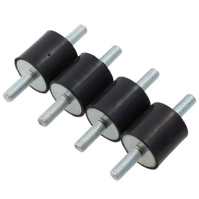 M8 Thread 4pcs Anti Vibration Rubber Feet for Heat Pumps Air Conditioning Engines and Compressors To Minimize Vibration