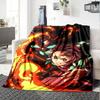 1pc Kamado Tanjiro Blanket, Gift, for Men and Women, Soft Blanket, Good for Sofa Bed Couch Travel, Lightweight Flannel Blanket