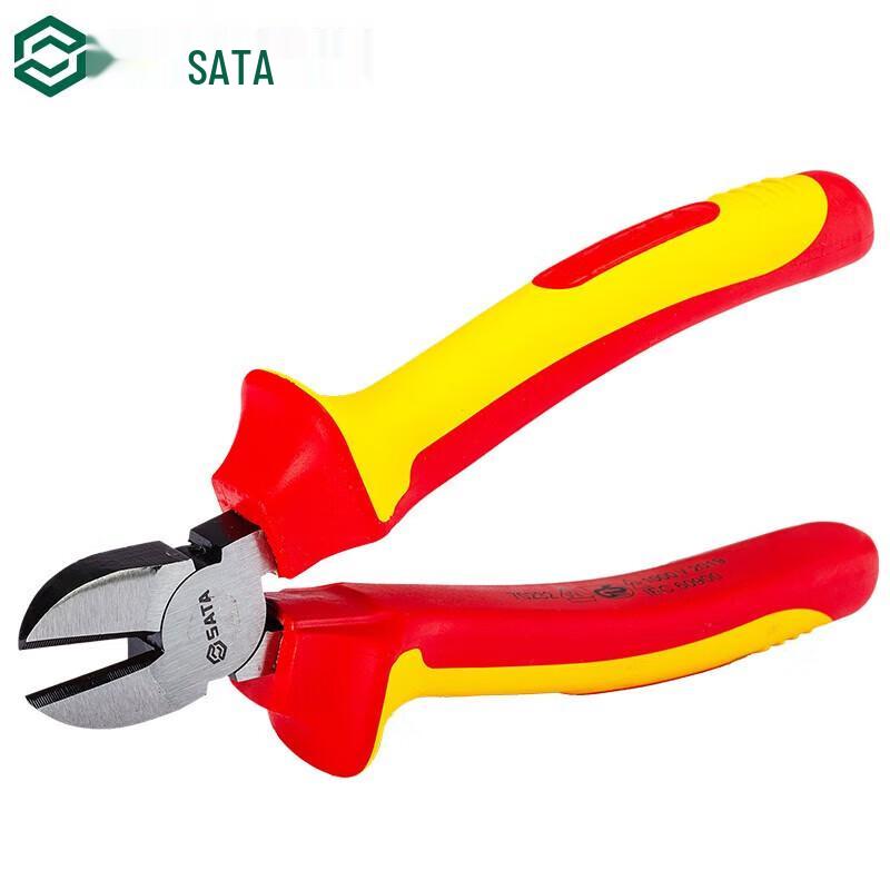 SATA VDE Insulated Diagonal Cutting Pliers