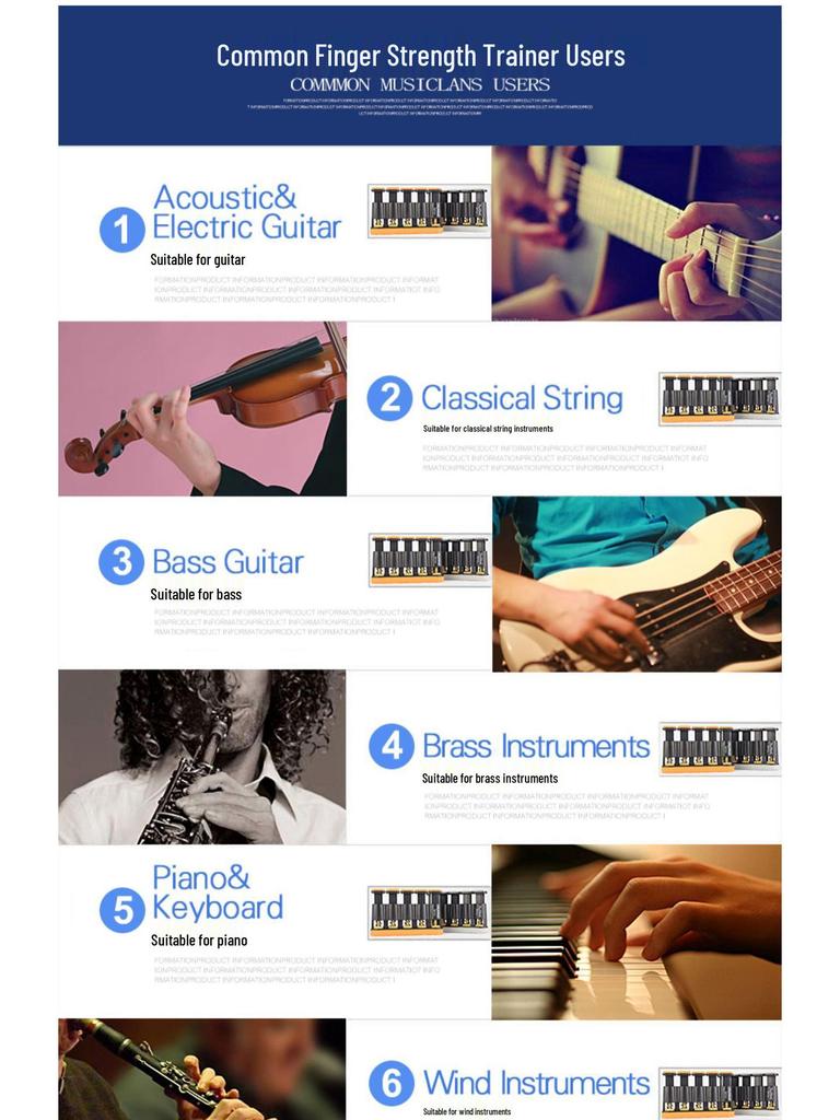 Guitar & Piano Finger Strength and Flexibility Trainer