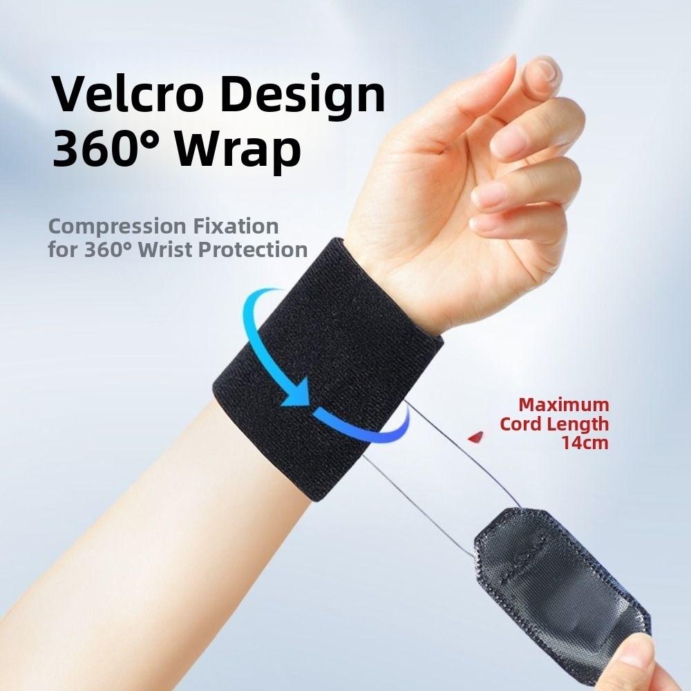 Knob Adjustable Wrist Support Band Built-in Silicone Pad Golf Wrist Strap  Hiking