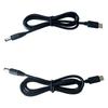 5.5x2.5mm Round End Power Cable with USB C Input, Center Positive Cord for Compatible Equipment, 1 Meter Length