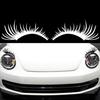 2Pcs Car Eyelashes Stickers Funny Car Headlight Sticker Waterproof Fake Eyelash Decals Tailgate Fridge Wall Window Vehicle Decoration Gifts for Men