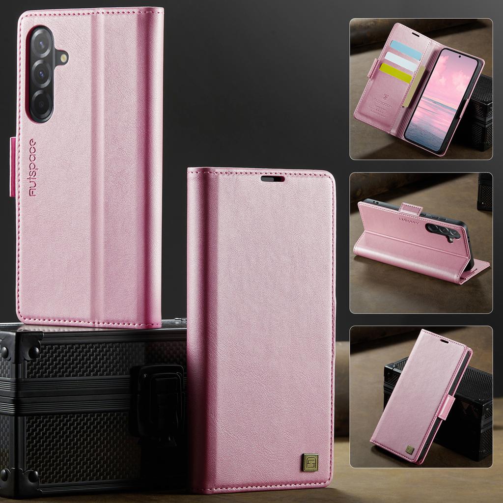 For Samsung Galaxy A56 Wallet Case with Card Slots & Kickstand, 360° Protection Leather Case