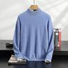 New Semi-turtleneck Cashmere Sweater Men's Pullover Loose Knitted Wool