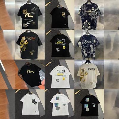 T-shirt Oversize Unisexe en Coton avec Graphique Dessin Animé Brodé Streetwear Tee