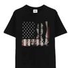 American Retro Stripe Portrait Graphic TShirt Dark Grunge Aesthetic Casual Oversized Unisex Streetwear Short Sleeve Tops