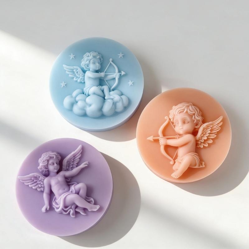 Silicone Mould for Making Angel Shaped Candle Soap and Craft with Artistic Styles