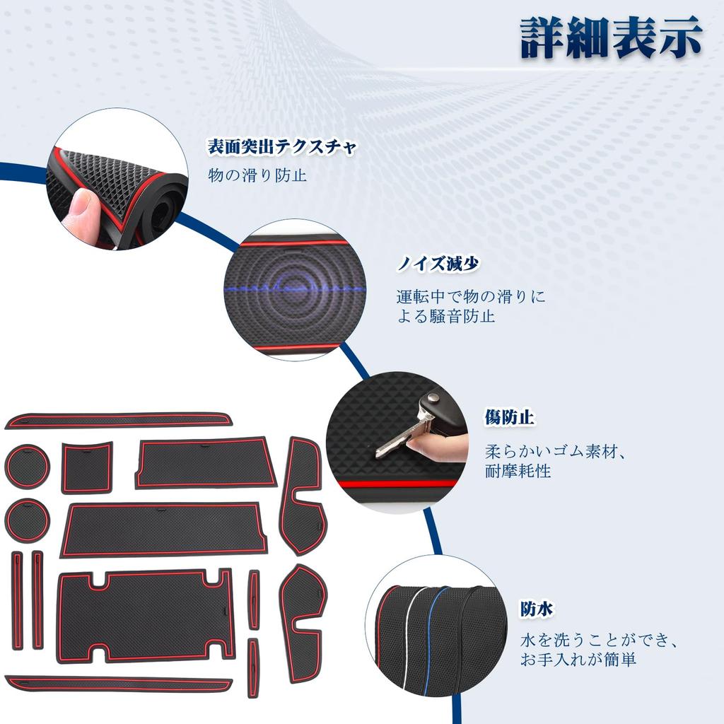 [RUIYA] Daihatsu Mirais 2nd Generation LA350S/360S Rubber Mat, Miraise Door Pocket Mat, Console Mat,