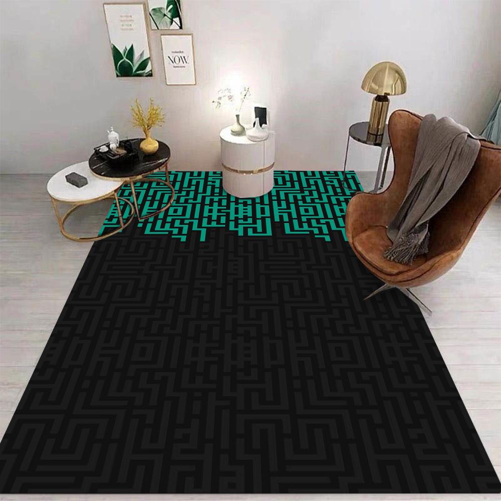 Simple Cartoon Style Area Rug Non-Slip Washable Mat for Living Room Bedroom Kitchen Sofa Table Balcony Floor Carpet