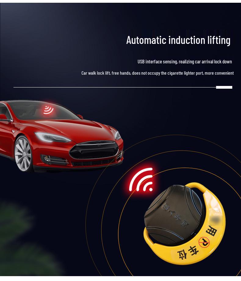 Smart Bluetooth Car Parking Space Lock Type D with Remote Control