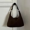Ielgy Soft Leather Large-Capacity Portable Underarm Bag Casual Lazy Commuter Fashionable One-Shoulder Diagonal Bag