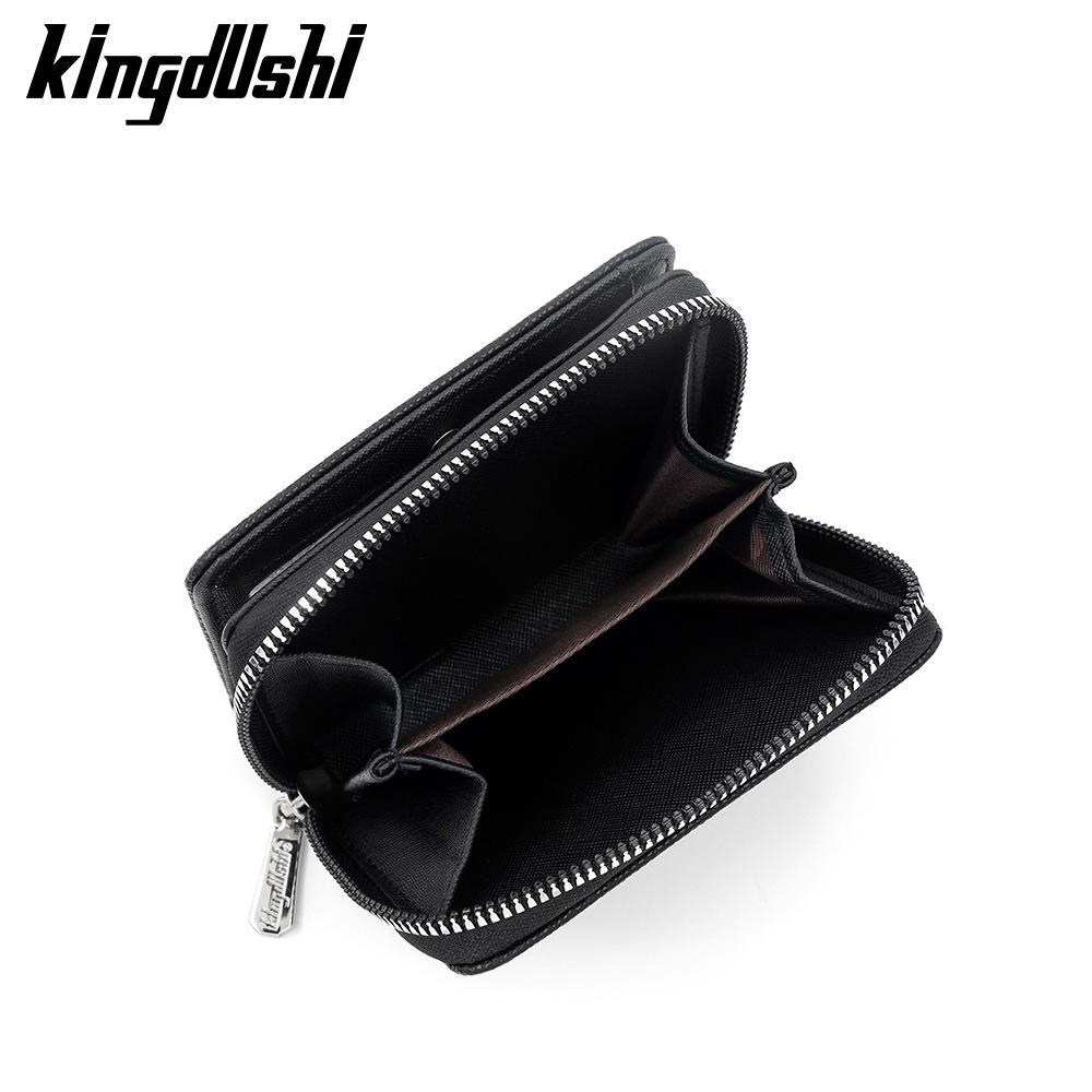 Schoolbag Hot-selling Granular Pattern Men's Vertical Wallet Large Capacity Zipper Buckle Card Bag Change Bag Multi-Card Position Wallet