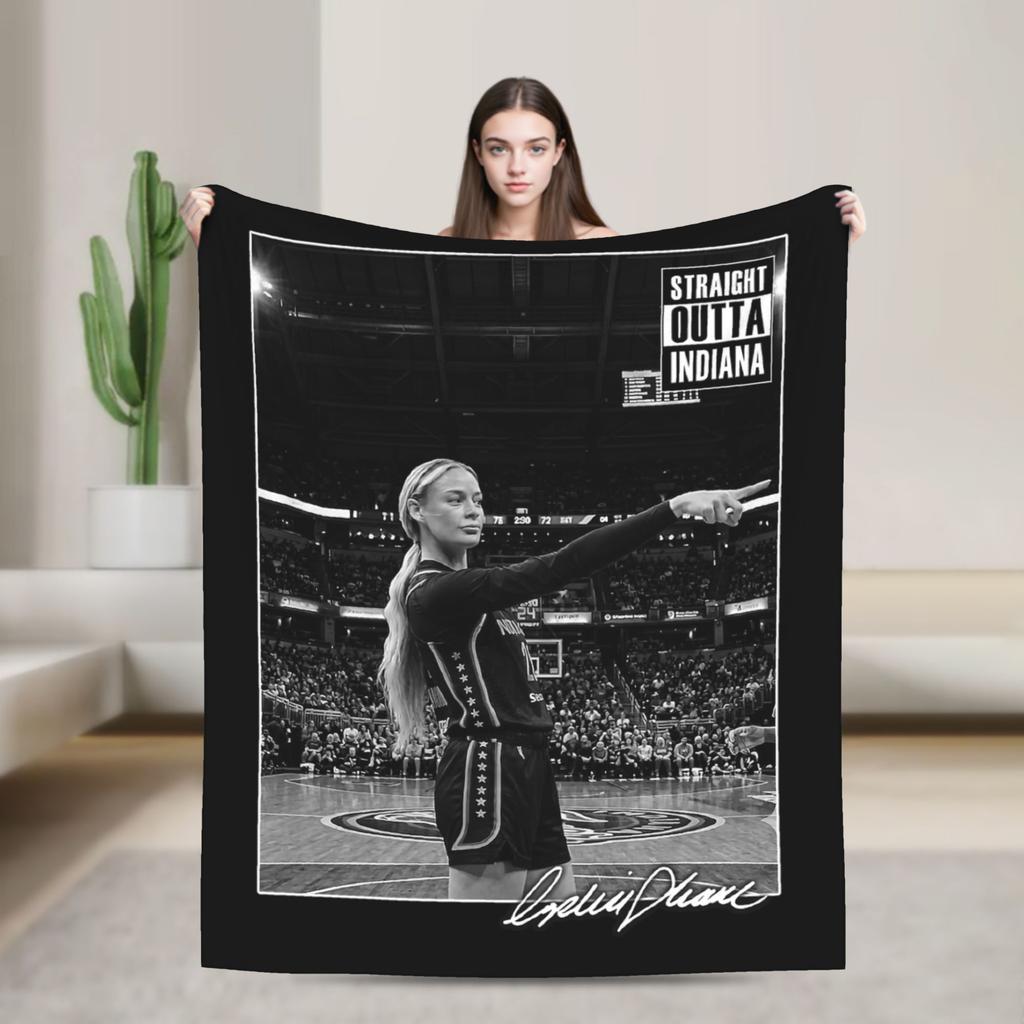Sophie Cunningham Woman Basketball Blanket Fleece Print Multifunction UltraSoft Throw Blankets for Sofa Bedroom Bedspread
