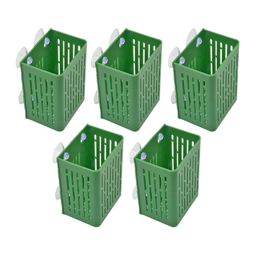 5Pcs Aquarium Plant Holder Aquatic Plant Mesh Net Pots Hangers Sturdy Basket Water Plants Holders for Garden Landscape Pond