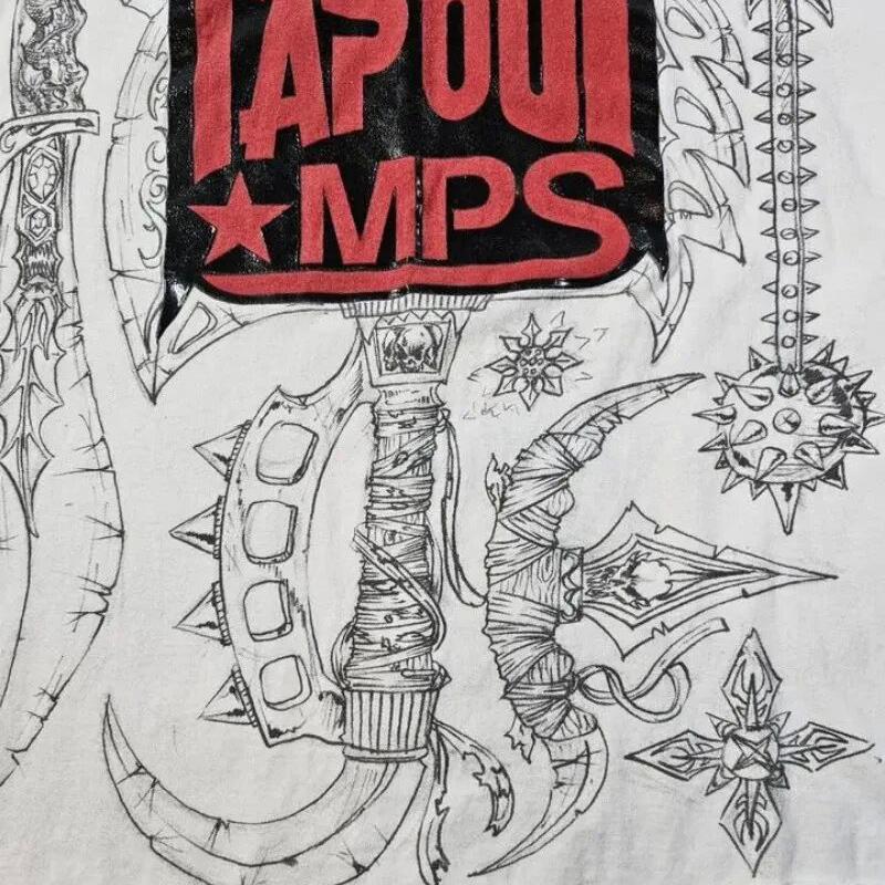 Y2K Ρετρό T-shirt Νέο Harajuku Χιπ-χοπ Στρογγυλή Λαιμόκοψη Κοντομάνικο Γοτθική Εκτύπωση Γράμμα Φαρδύ Τοπ Ρούχα Δρόμου