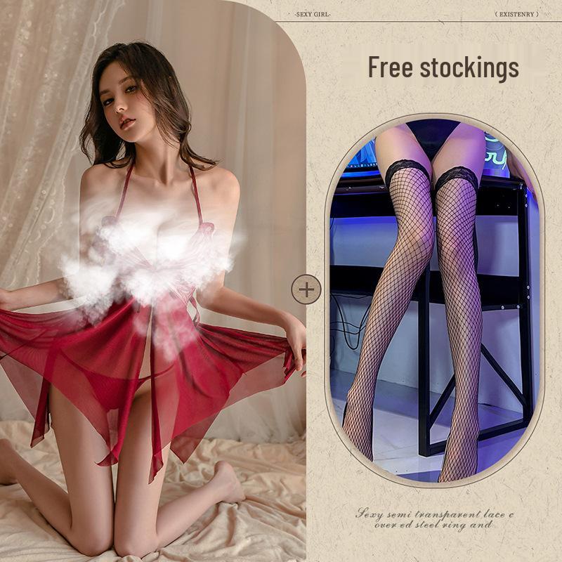 Duftendes Spitzen-Nachthemd: Sexy, Reines Verlangen Pyjamas, Übergröße, Schmetterlingsverführung Dessous für Frauen.