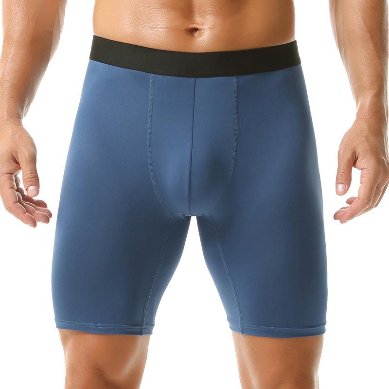 Plus Size Men s Quick-Dry Red Sport Boxer Briefs, Breathable Milk Silk, Anti-Chafing & Antibacterial. 3XL синий