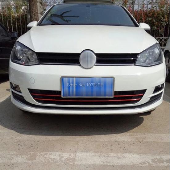 5 X Car Styling Fashion Front Grills Stickers Car Accessories Decorative Car Body Decals for Volkswagen VW Golf 6 Jetta Sagitar