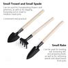 3Pcs/set Hand Shovel Gardening Trowel Set Wood Handle Heavy Duty Garden Tools for Soil Planting And Transplanting