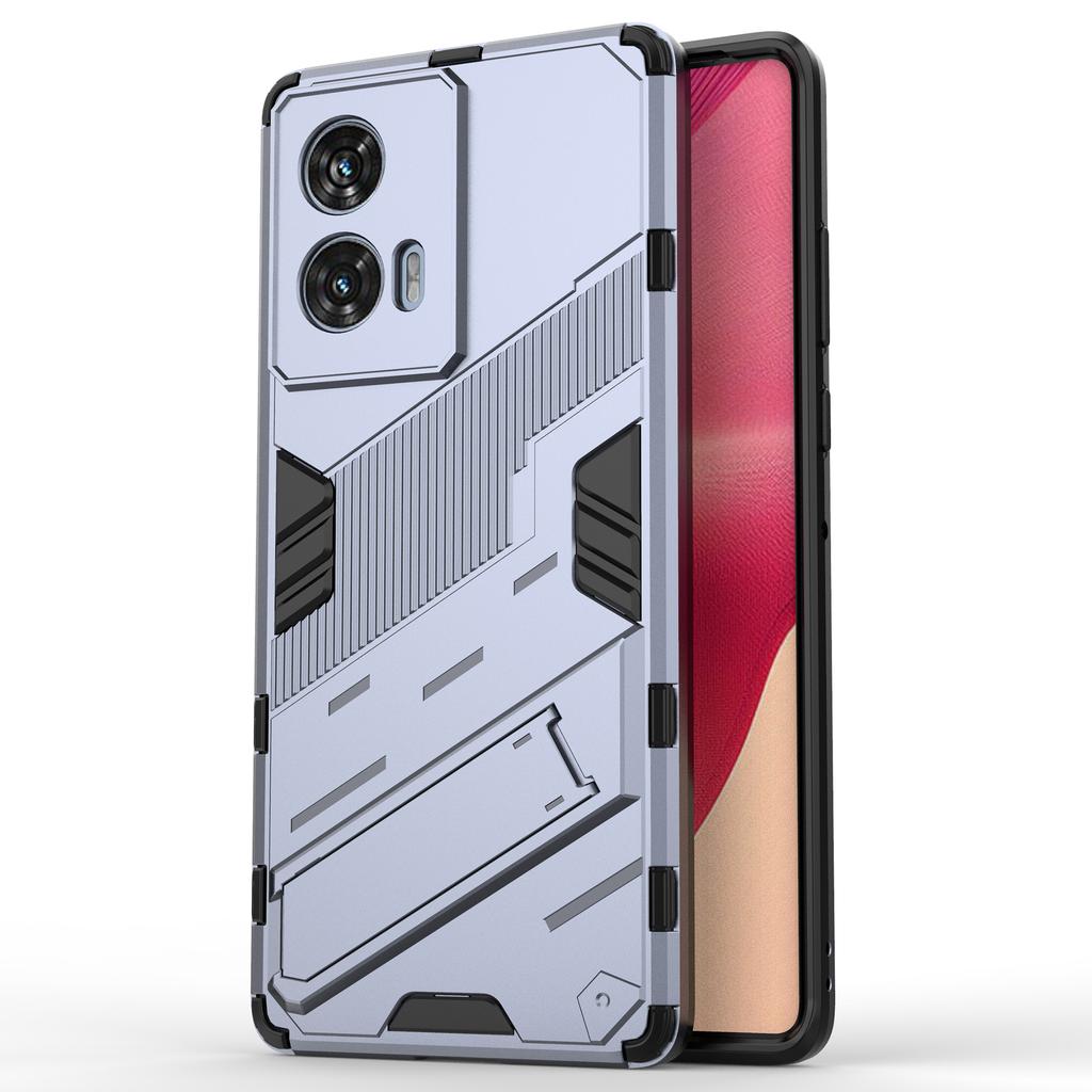 Für Motorola Edge 50 Fusion 5G Hülle PC+TPU Stoßfeste Handyhülle mit Ständer