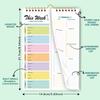 Stylish A5 Coil-bound Tear-off Recipe & Meal Planner Book