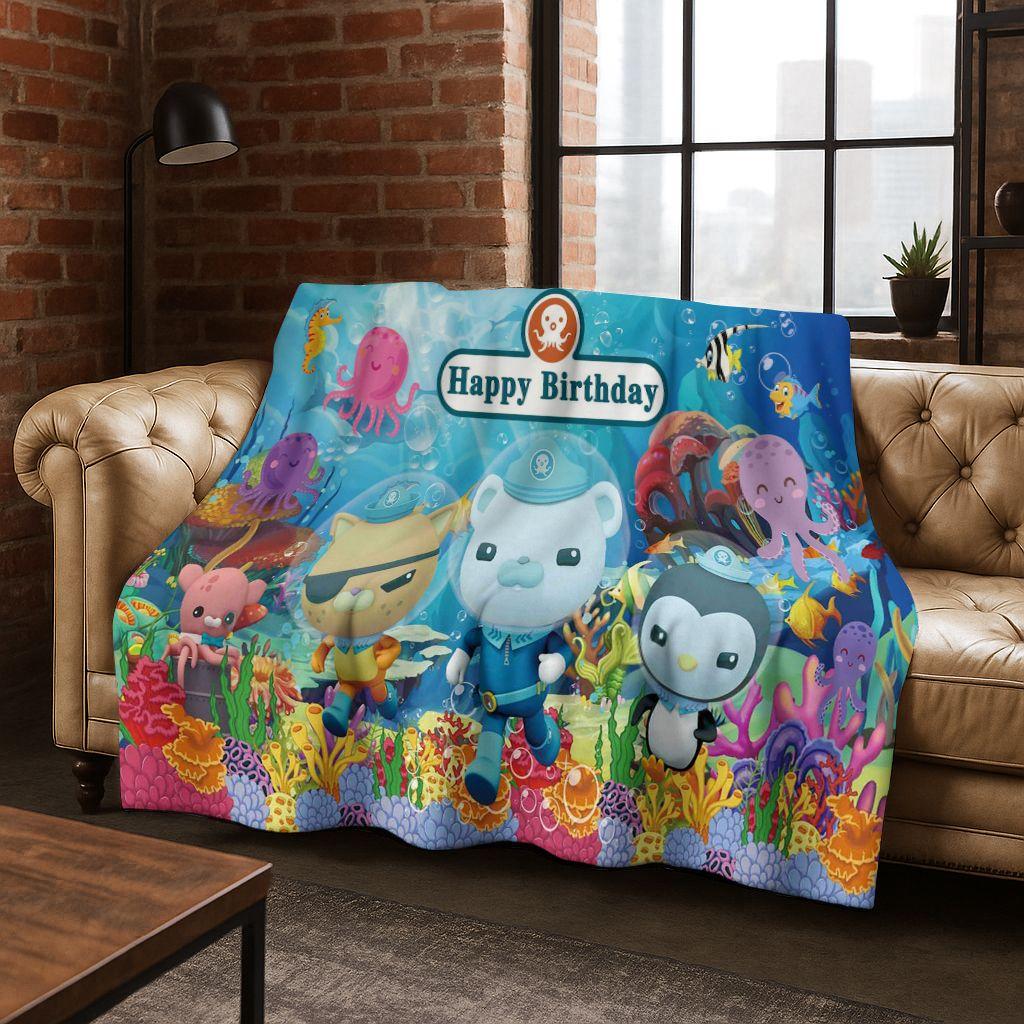 26 Stil Octonauts Barnacles Cartoon Flanell Decke, Warme und Gemütliche Weiche Überwurfdecke für Zuhause Schlafzimmer Bett Sofa Abdeckung Kinder Geschenk