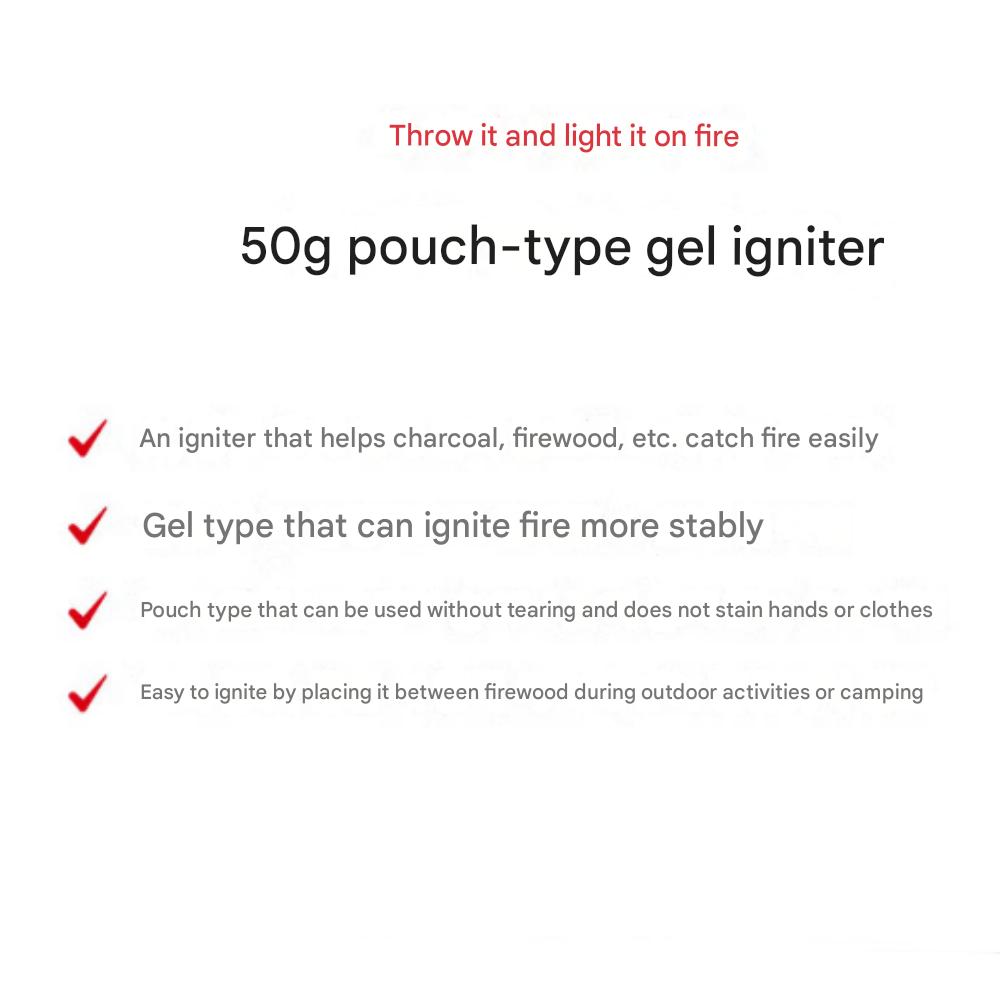 50g x 8 Pieces of Pouch-Type Gel Igniter