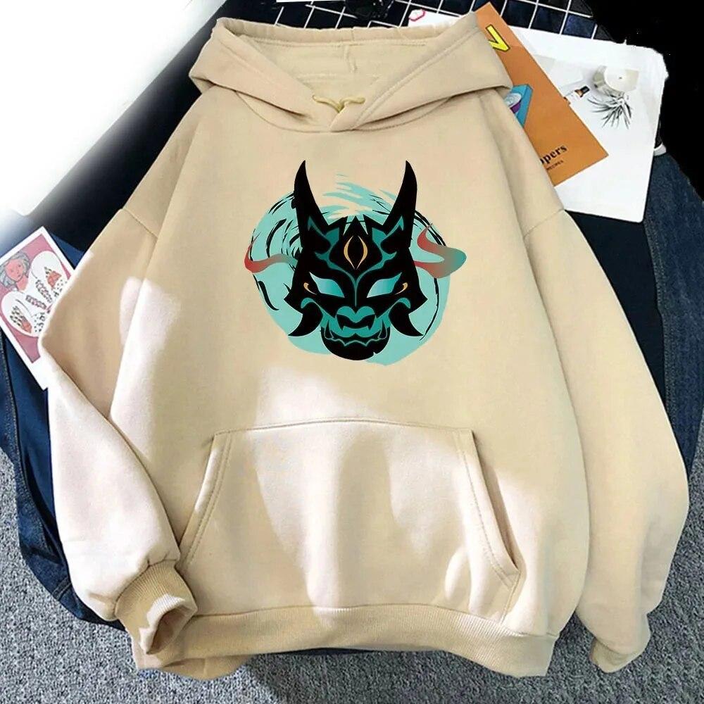Hanorace Genshin Impact Xiao cu Imprimeu Unisex Femei Streetwear Hanorac Sweatshirts Harajuku Oversized Pulovere Unisex Haine Trening