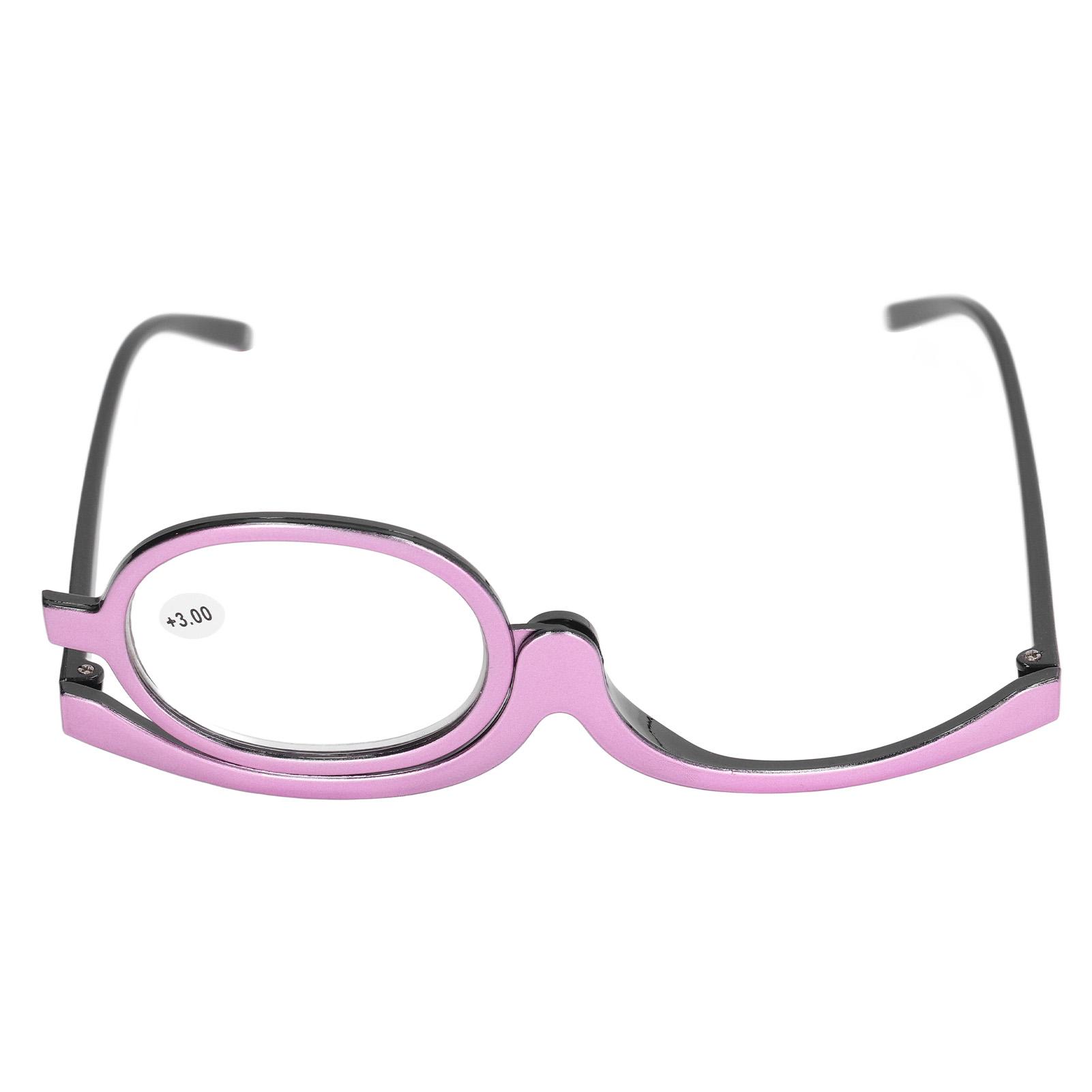 

Очки для макияжа, сменные устойчивые к царапинам линзы, легкие женские косметические ридеры с футляром P +3.00