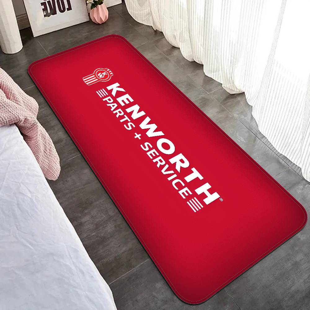 K-Kenworth Truck Logo Floor Mat Rectangle Anti-slip Home Soft Badmat Front Door Indoor Outdoor Mat Welcome Doormat