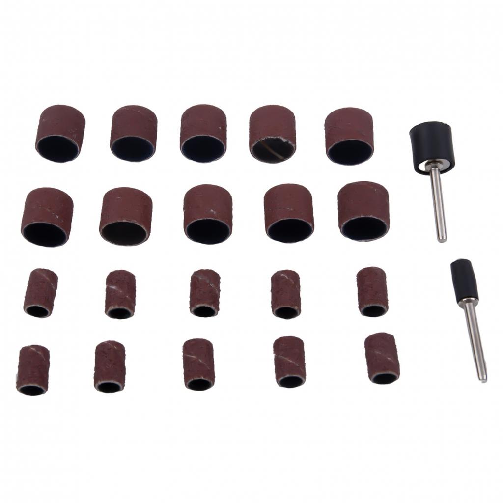 Sanding Drum Kit Sanding Mandrels Sanding Ring 22Pcs Set Accessories Replacement